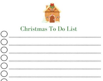Christmas To-do List Printable - Etsy