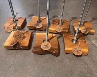 Küchenrollenhalter handmade Unikat aus Eichenholz industrial Design - Eiche | Holz