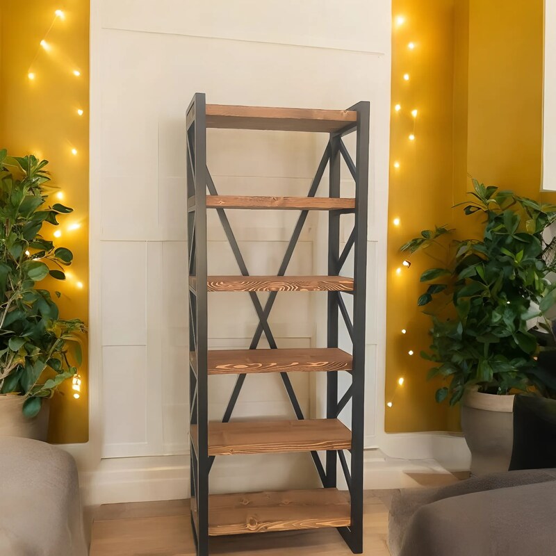 Rustic Bookcase - Etsy