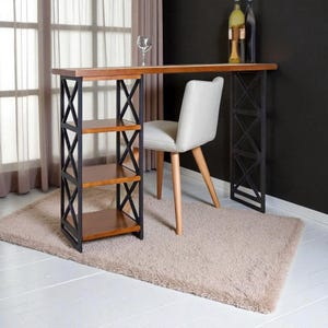 Rustic bar table - breakfast table - kitchen table - long table - High table - solid wood table - handmade table - dining table - pub table