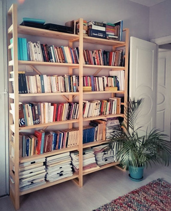 Handmade Bookshelf Solid Wood Bookshelf Book Display Custom