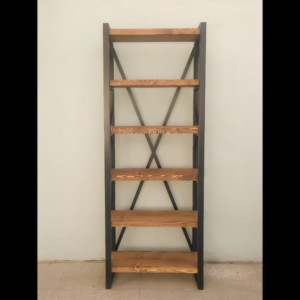 Rustic Bookcase - Etsy