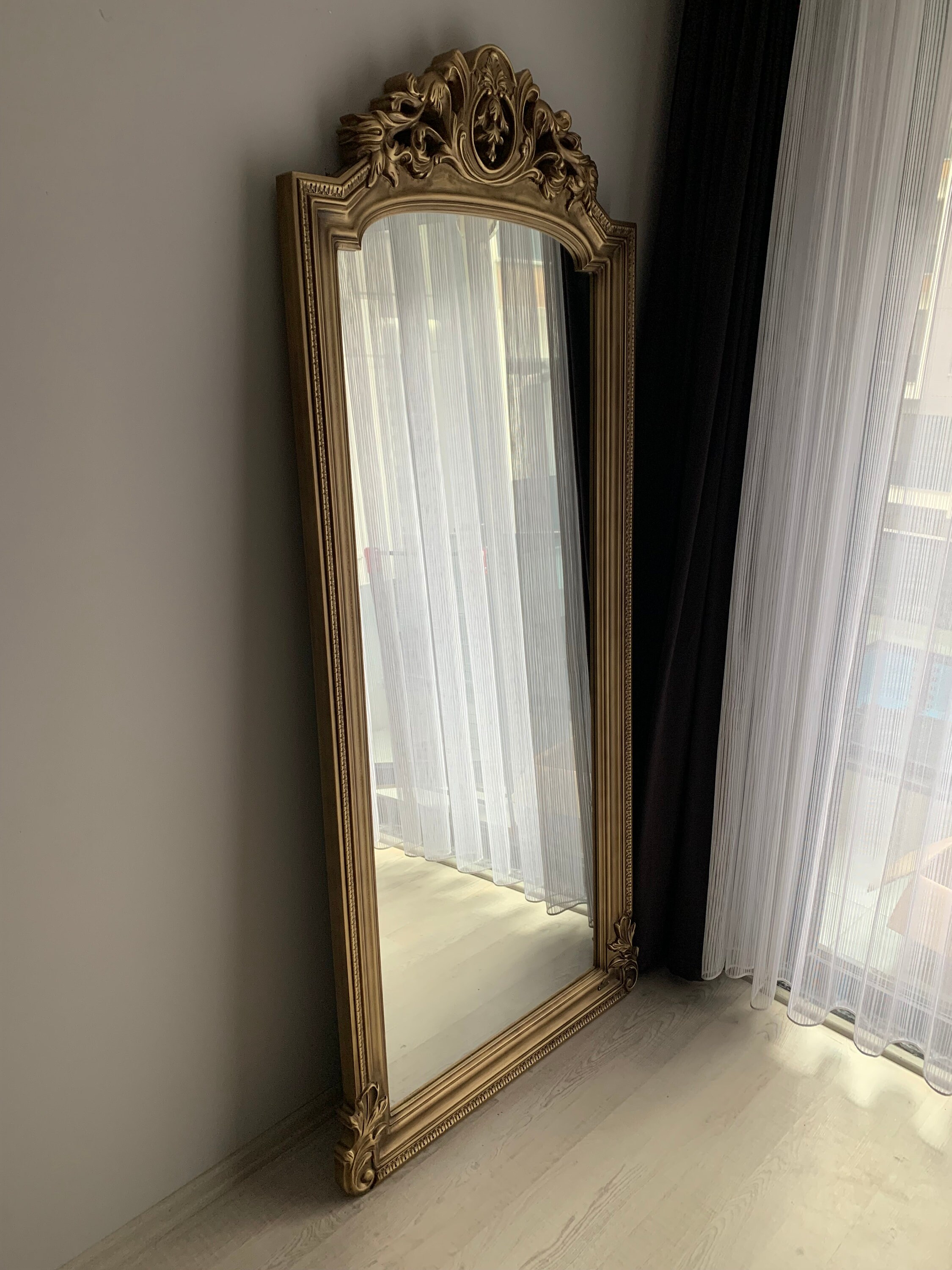 87 Antique Large Mirror Gold Gilded Full Length Mirror Etsy
