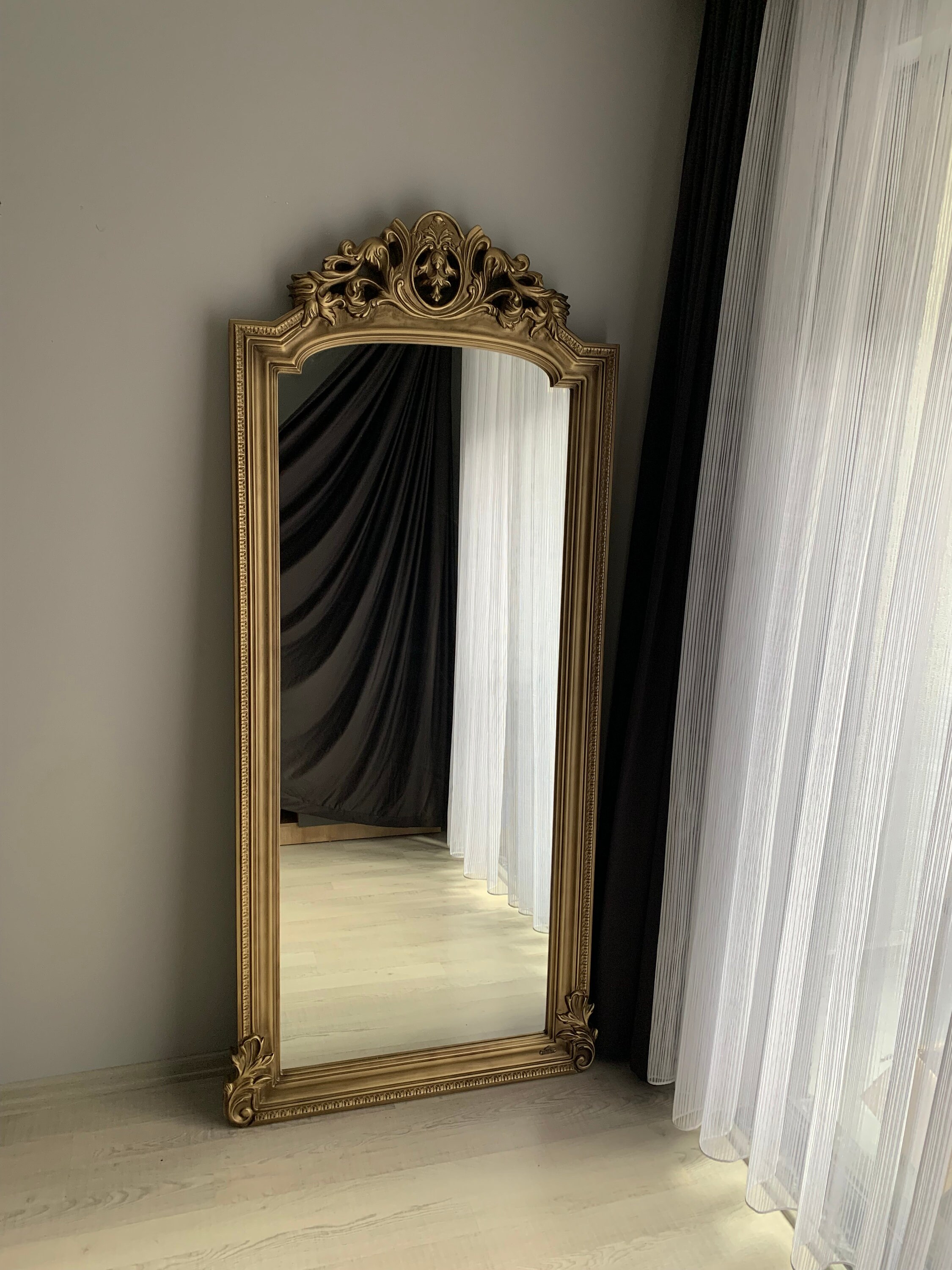 87 Antique Large Mirror Gold Gilded Full Length Mirror Etsy