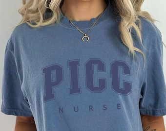 PICC Nurse Shirt, Custom Colors Tshirt, Vascular Access Nurse, Nursing School Grad Gift, Registered Nurse, RN Shirt, PICC Line Nurse Gifts
