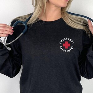 Emergency Department Long Sleeve Shirt ER Nurse Shirt Nurse Long Sleeve Emergency Nurse Shirt New Nurse Grad Gift Nurse ER Department Shirt