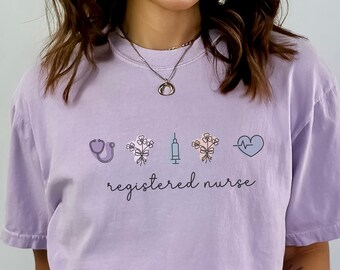 Registered Nurse Shirt, Comfort Colors Nurse Shirt, RN Graduation Gifts, RN Shirt, New Nurse Gifts, Nurse Graduation Gifts, Registered Nurse
