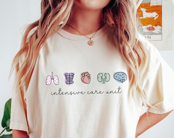 ICU Nurse Shirt, Intensive Care Unit Shirt, Nurse Shirt, ICU Comfort Colors Shirt, Critical Care Nurse, ICU Nurse Gift, Icu Rn Tshirt, Icu