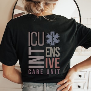 ICU Nurse Shirt Critical Care Nurse Intensive Care Nurse Shirt ICU Nurse Crewneck New Grad Nurse Gift RN Shirt Gift For Male Nurse Icu Shirt