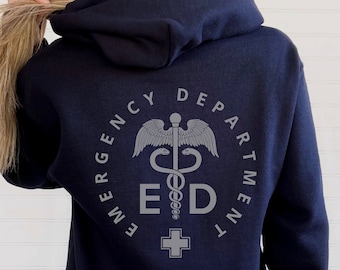 ER Nurse Hoodie ER Nurse Sweatshirt Emergency Nurse ER Doctor Gift Emergency Medicine Nurse Sweater er Emergency Department er Tech Shirt