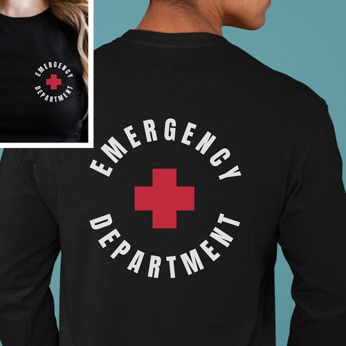 Emergency Department Long Sleeve Shirt ER Nurse Shirt Nurse - Etsy