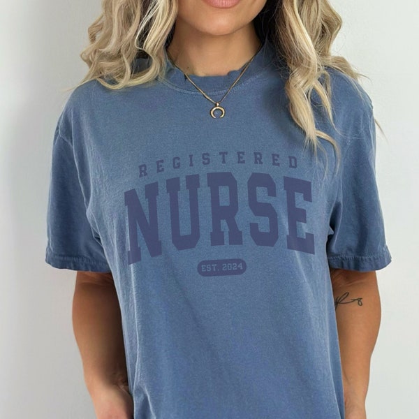 Registered Nurse Shirt, Comfort Colors Nurse Shirt, RN Graduation Gifts, RN Shirt, New Nurse Gifts, Nurse Graduation Gifts, Registered Nurse