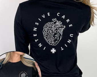 ICU Nurse Long Sleeve Shirt Long Sleeve Nurse Shirt Intensive Care Unit Shirts ICU Shirt For Work Icu RN Shirt Icu Nurse Gifts Icu crew