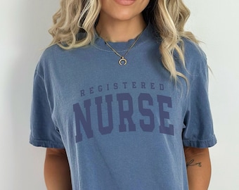 Registered Nurse Shirt, Comfort Colors Nurse Shirt, RN Graduation Gifts, RN Shirt, New Nurse Gifts, Nurse Graduation Gifts, Registered Nurse