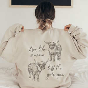 Highland Cow Shirt Cow Sweatshirt Cow Cow Sweater Cow Shirt Cow Gifts For Cow Lovers Cow Tshirt Farming Shirt Farmer Shirt Fluffy Cow