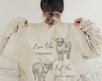 Highland Cow Shirt Cow Sweatshirt Cow Cow Sweater Cow Shirt Cow Gifts For Cow Lovers Cow Tshirt Farming Shirt Farmer Shirt Fluffy Cow