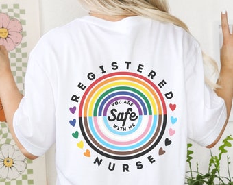 Camiseta de enfermera titulada, camiseta de aliado, camiseta de orgullo de enfermera, camiseta de enfermera, camiseta de protección para niños trans, camiseta de enfermera titulada, camiseta de apoyo LGBTQ, camiseta de orgullo de enfermera, regalo de enfermera titulada