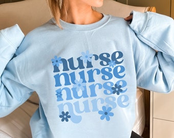 Nurse Sweatshirt, Registered Nurse Sweatshirt, RN Sweatshirt, Nurse Graduation Gift, RN Sweater, Nurse Gifts, Nurse Crewneck, Nurse Apparel