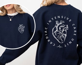 Cardiac Nurse Sweatshirt, CICU Sweater, Cardiology Sweatshirt, Cardiac ICU Nurse, CVICU Nurse Gift, Cardiac Rn Gifts, Cardiac Nurse Sweater,