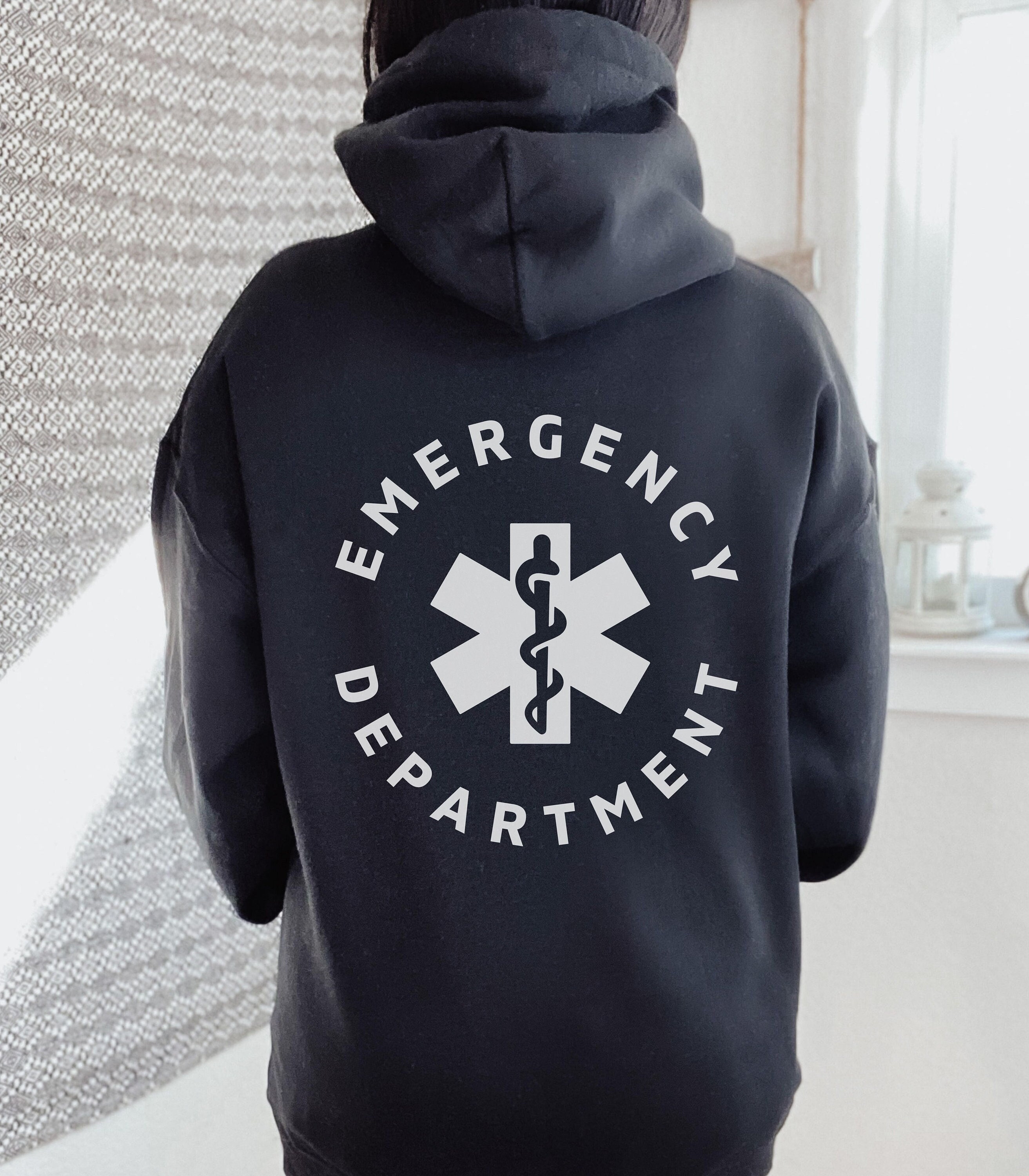 Emergency Department Zip up Hoodie Emergency Department Sweatshirt