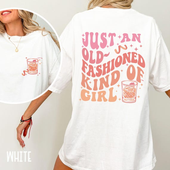 Old Fashioned Bourbon Shirt Whiskey Lover Whiskey Gift For Her Bourbon Gifts Bourbon T Shirt Signature Cocktail Comfort Colors Shirt For Her