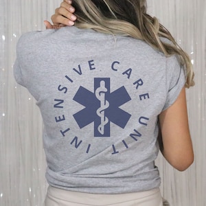 ICU Nurse Shirt Critical Care Nurse Intensive Care Nurse Shirt ICU Nurse Crewneck New Grad Nurse Gift RN Shirt Gift For Male Nurse Icu Shirt