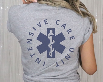 ICU Nurse Shirt Critical Care Nurse Intensive Care Nurse Shirt ICU Nurse Crewneck New Grad Nurse Gift RN Shirt Gift For Male Nurse Icu Shirt