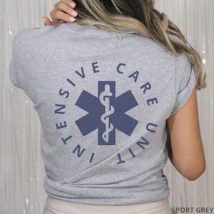 ICU Nurse Shirt Critical Care Nurse Intensive Care Nurse Shirt ICU Nurse Crewneck New Grad Nurse Gift RN Shirt Gift For Male Nurse Icu Shirt bild 1
