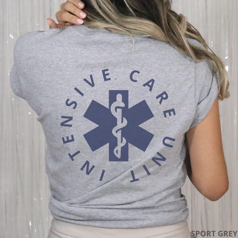 ICU Nurse Shirt Critical Care Nurse Intensive Care Nurse Shirt ICU Nurse Crewneck New Grad Nurse Gift RN Shirt Gift For Male Nurse Icu Shirt bild 1