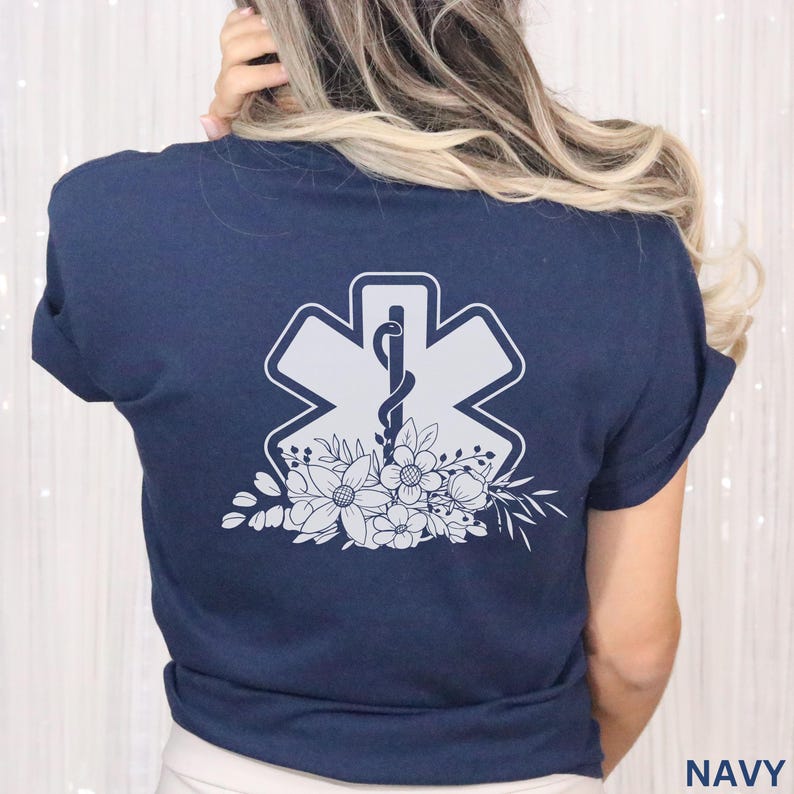 EMT Shirt Paramedic ER Nurse Shirt Emergency Department ER Tech Ems Shirt Medical Assistant Nurse Apparel Nurse Educator Cna Shirt Hospice zdjęcie 2