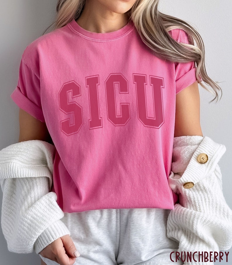 SICU Nurse Shirt, SICU Comfort Colors Shirt, Surgical ICU Nurse ...