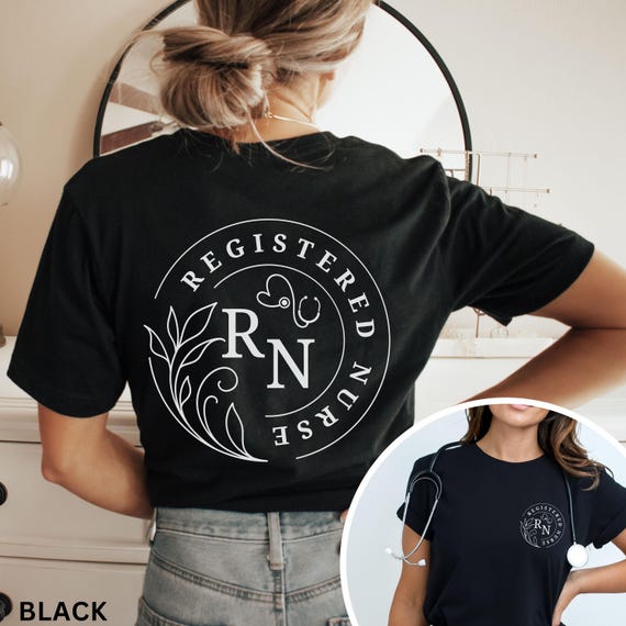 Nurse Shirt, Registered Nurse Tshirt, New Nurse Grad Gift, Nurse Shirt For Work, RN Short Sleeve Tee, RN Graduation Gifts, Gift for Her