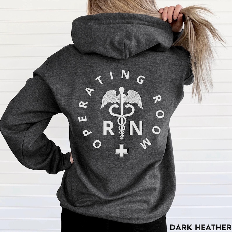 Operating Room Nurse Jacket, Full Zip Up Hoodie