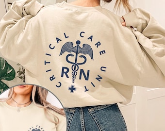 CCU Nurse Sweatshirt, Critical Care Unit RN Crewneck Sweater, Registered Nurse, Intensive Care Unit CCU Nurse Shirt, Gift for New Nurse Grad