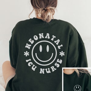 NICU Nurse Sweatshirt, Neonatal Nurse Shirt, NICU Nurse Crewneck Sweater, Nurse Gifts, Tiny Humans Shirt Nurse Apparel Gifts for Nurses imagem 5