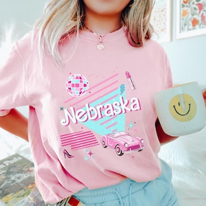 Retro Nebraska Shirt, Comfort Colors Tee, Cute Nebraska, College Game Day Shirt, Nebraska Gifts, School Shirt, Teacher Tshirt, Gift For Her