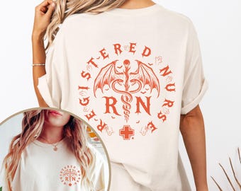 Halloween Registered Nurse Shirt, Comfort Colors Nurse Shirt, RN Graduation Gifts, RN Shirt, New Nurse Gifts, Nurse Graduation Gifts