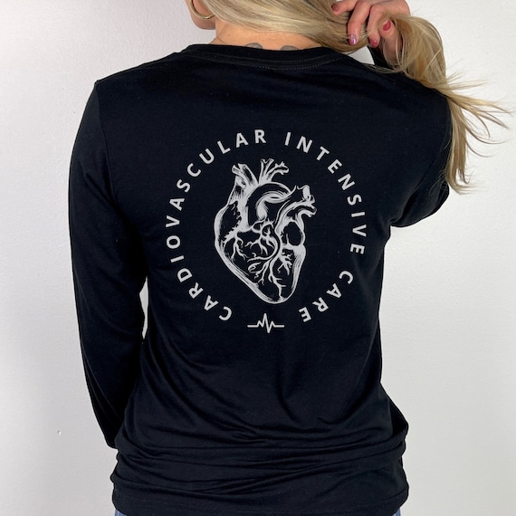 CVICU Long Sleeve Shirt, Cardiology Shirt, Cardiac ICU Nurse, CVICU Nurse Gift, Cardiac Rn Gifts, Cardiovascular Nurse, Nurse Long Sleeve