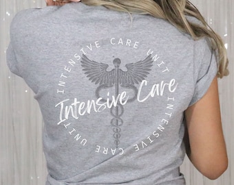 ICU Nurse Shirt Critical Care Nurse Intensive Care Nurse Shirt ICU Nurse Crewneck New Grad Nurse Gift RN Shirt Gift For Male Nurse Icu Shirt