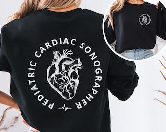 Pediatric Cardiac Sonographer Sweatshirt, PEDS Ultrasound Tech Gifts, Sonographer Sweatshirt, Diagnostic Sonographer, Cardiology Department