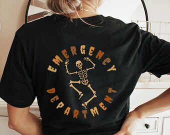 Halloween Emergency Department Nurse Shirt ER Nurse Shirt Emergency Nurse Emergency Medicine Nurse Gift ER Tech Emergency Room Tshirt RN