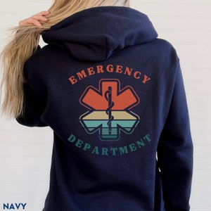 Emergency Department Zip Up Hoodie, Emergency Department Sweatshirt, Nurse Jacket, Nurse Hoodie, Emergency Nurse, ER Nurse Full Zip, ER