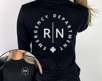 Camiseta de enfermera de urgencias de manga larga Camiseta de enfermera de manga larga Camiseta de enfermera de urgencias Medicina de urgencias Regalo para enfermera recién graduada Regalo para enfermera Camiseta de enfermera
