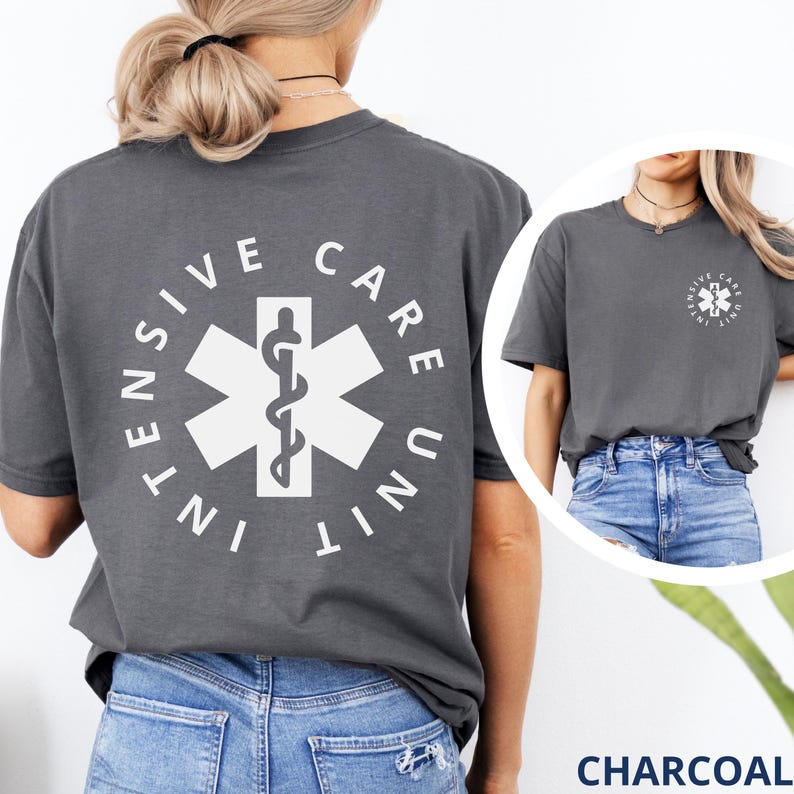 ICU Nurse Shirt Critical Care Nurse Intensive Care Nurse Shirt ICU Nurse Crewneck New Grad Nurse Gift RN Shirt Gift For Male Nurse Icu Shirt bild 3