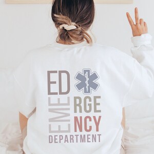Vintage Emergency Department Emergency Room Nurse On Back Men's T