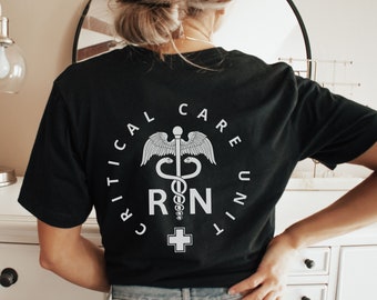 Chemise d'infirmière de soins intensifs Tshirt d'infirmière de soins intensifs Chemise d'infirmière de soins intensifs Infirmière de soins intensifs Chemise de soins intensifs Cadeau d'infirmière de soins intensifs Vêtements d'infirmière de l'équipe de traumatologie