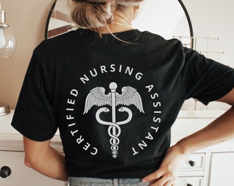 Camisa CNA, Regalos CNA, Asistente de enfermería certificado, Asistente médico, Camisas Cna para el trabajo, Asistente de enfermería, Regalo para CNA, Camisas Cna