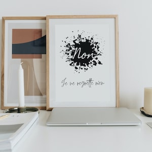 French Print, Quote Print, Printable Wall Art, Edith Piaf Print Quote Poster, Quote Wall Art, Quote Art Print, Non Je Ne Regrette Rien, Song