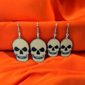 Skelly 12 Foot Skeleton 3D Printed Halloween Earrings - Unique and Exclusive Design | FREE Quick Ship