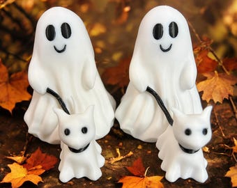 Adorable 3D Printed Ghost Walking Ghost Cat – Mini Version of the Viral Sensation!